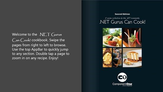 .NET Gurus Can Cook! Main Screen