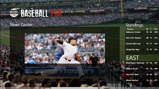 Baseball Pro news and standings