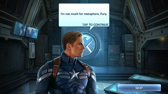 Captain America Winter Soldier game intro