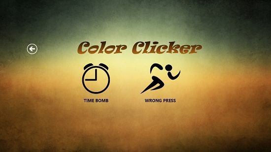 Color Clicker Select Game type