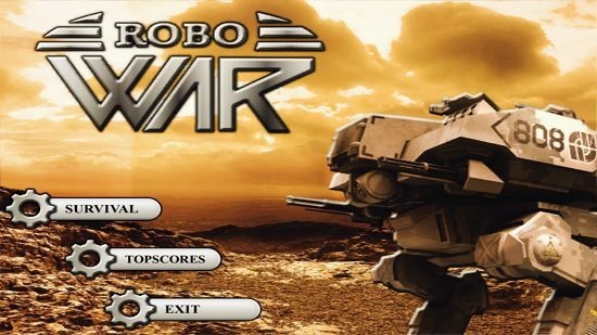 Robo War Main Screen