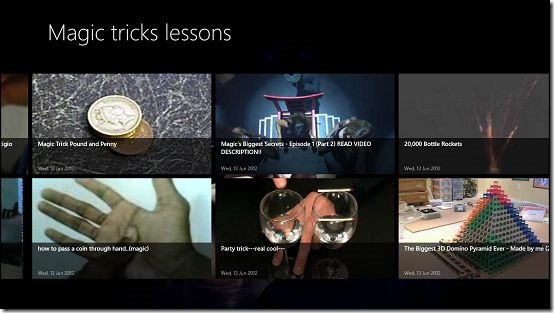 Magic Tricks Lessons main screen