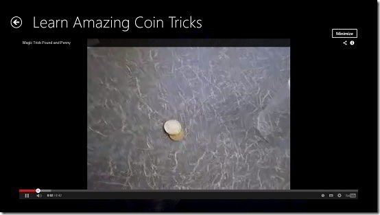 Magic Tricks Lessons video player interface