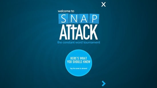 Snap Attack main screen