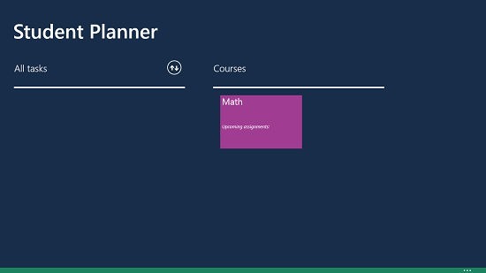 Student Planner Course Added