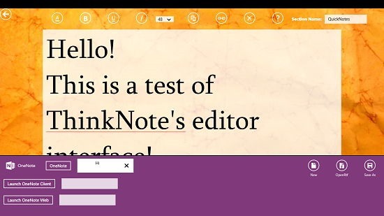 ThinkNote export to OneNote
