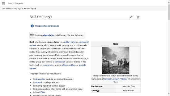 Wikipedia 8 Article View