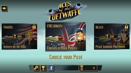 Aces Of The Luftwaffe pilot selection