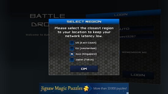 Battle Droids Main Screen