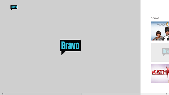 Bravo Now Main screen