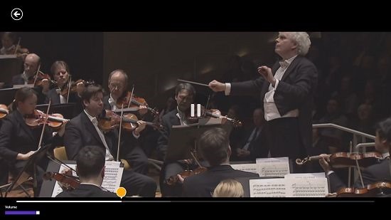 Digital Concert Hall video playback