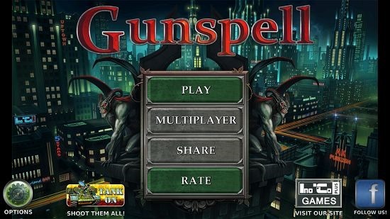 GunSpell main screen