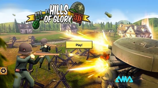 Hills Of Glory 3D main screen