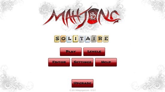 Mahjong Solitaire Main Screen