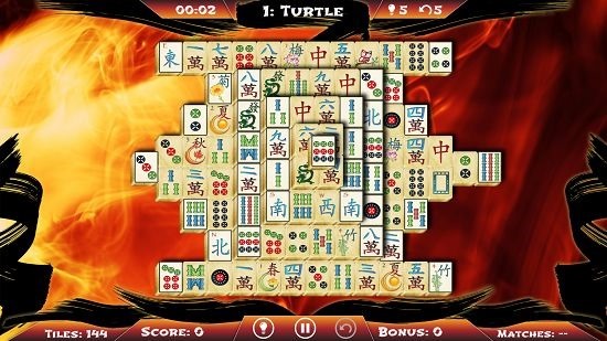 Mahjong Solitaire gameplay
