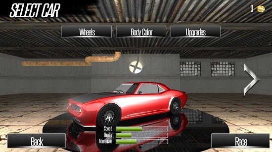 Highway Racer car selection