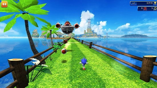 Sonic Dash boss battle attacks