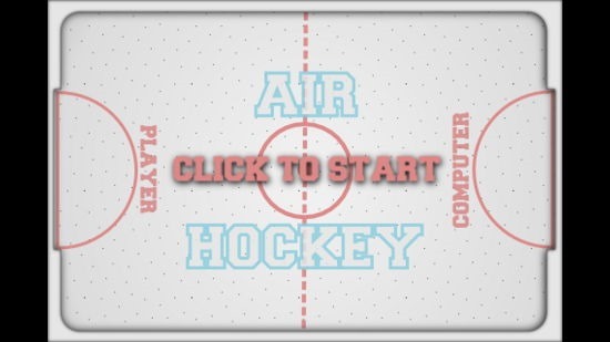 Air Hockey Main Screen