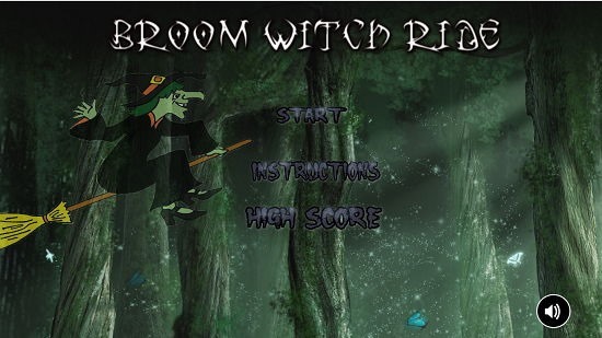 Broom Witch Ride main screen