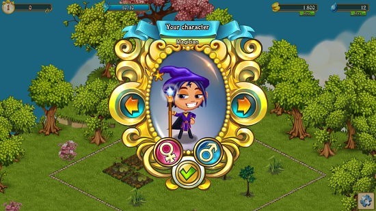 Fairy Farm Select Character