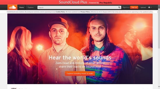 SoundCloud Plus Main Screen