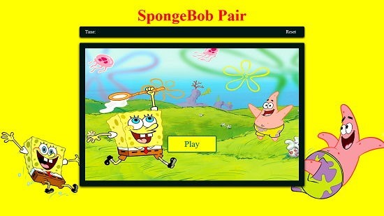 SpongeBob Pair Main Screen