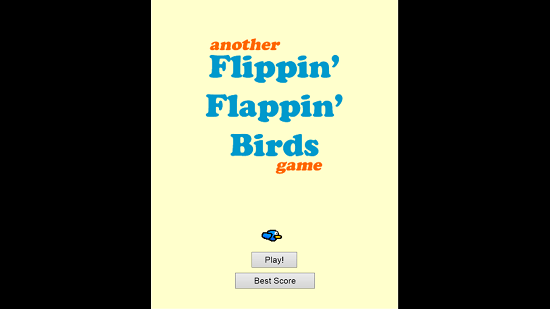 Birdie Flap Main Screen