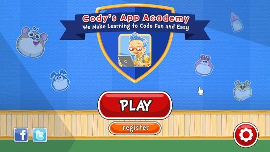 Cody's App Academy Main Screen