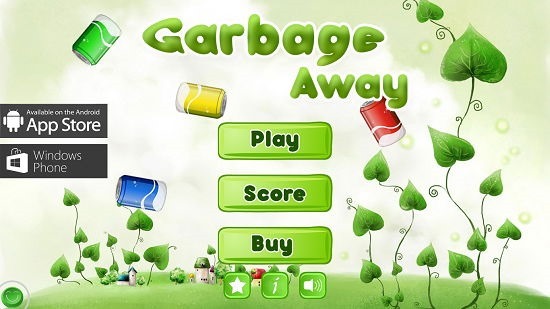 Garbage Away Main Screen