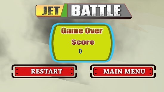 Jet Battle game over