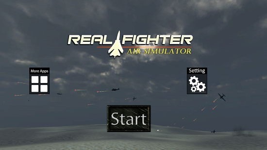 Real Fighter Air Simulator main screen