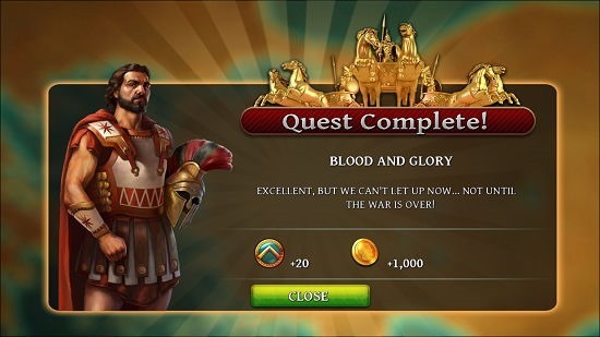 Age of Sparta Quest Completed