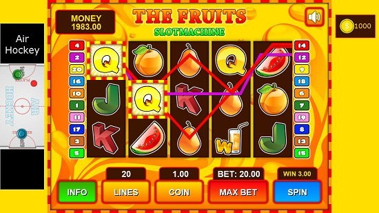 Fruit Slot Machine combo made