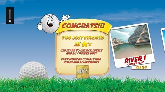 Mini Golf Stars 2 main screen
