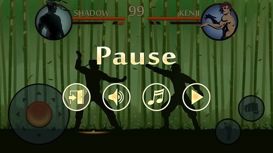 Shadow Fight 2 for Windows paused