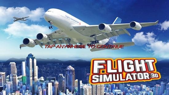 3D Flight Simulator main screen