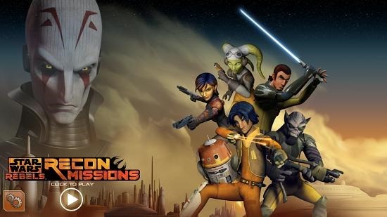 Star Wars Rebels Recon Missions main menu