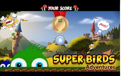 Super Birds Main Screen