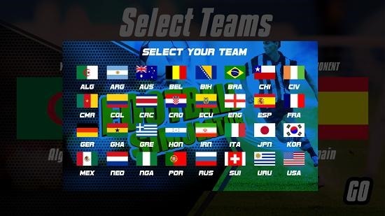 Football Simulator select team