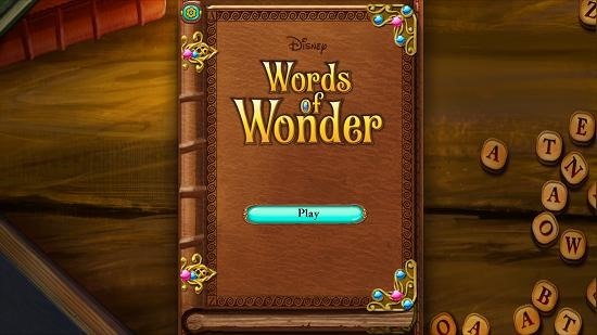 Disney Words of Wonder main menu