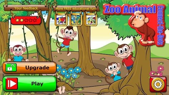 Preschool abc zoo main screen