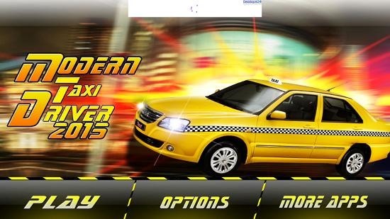 Modern Taxi Driver 2015 main screen