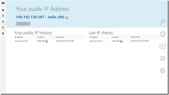 My IP Address Report