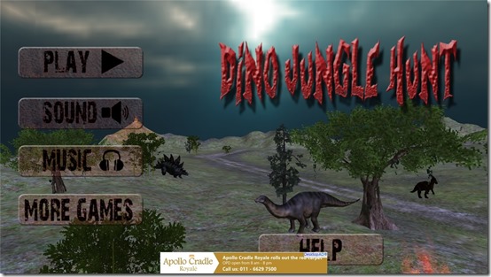 Free Adventure Game For Windows 8: Dino Jungle Hunt