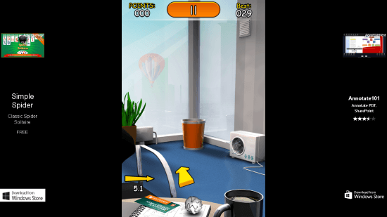 paper toss game for windows 8