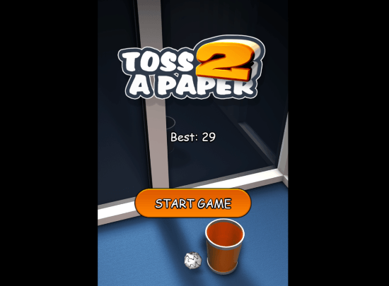 paper toss game for windows 8