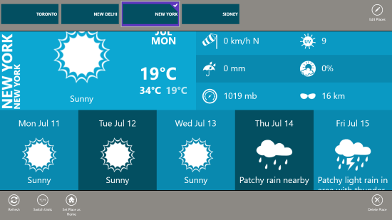 Weather App For Windows 8